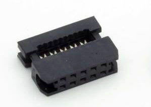 IDC Female Socket Connector / Pin And Socket Connectors For 1.0mm Flat Cable